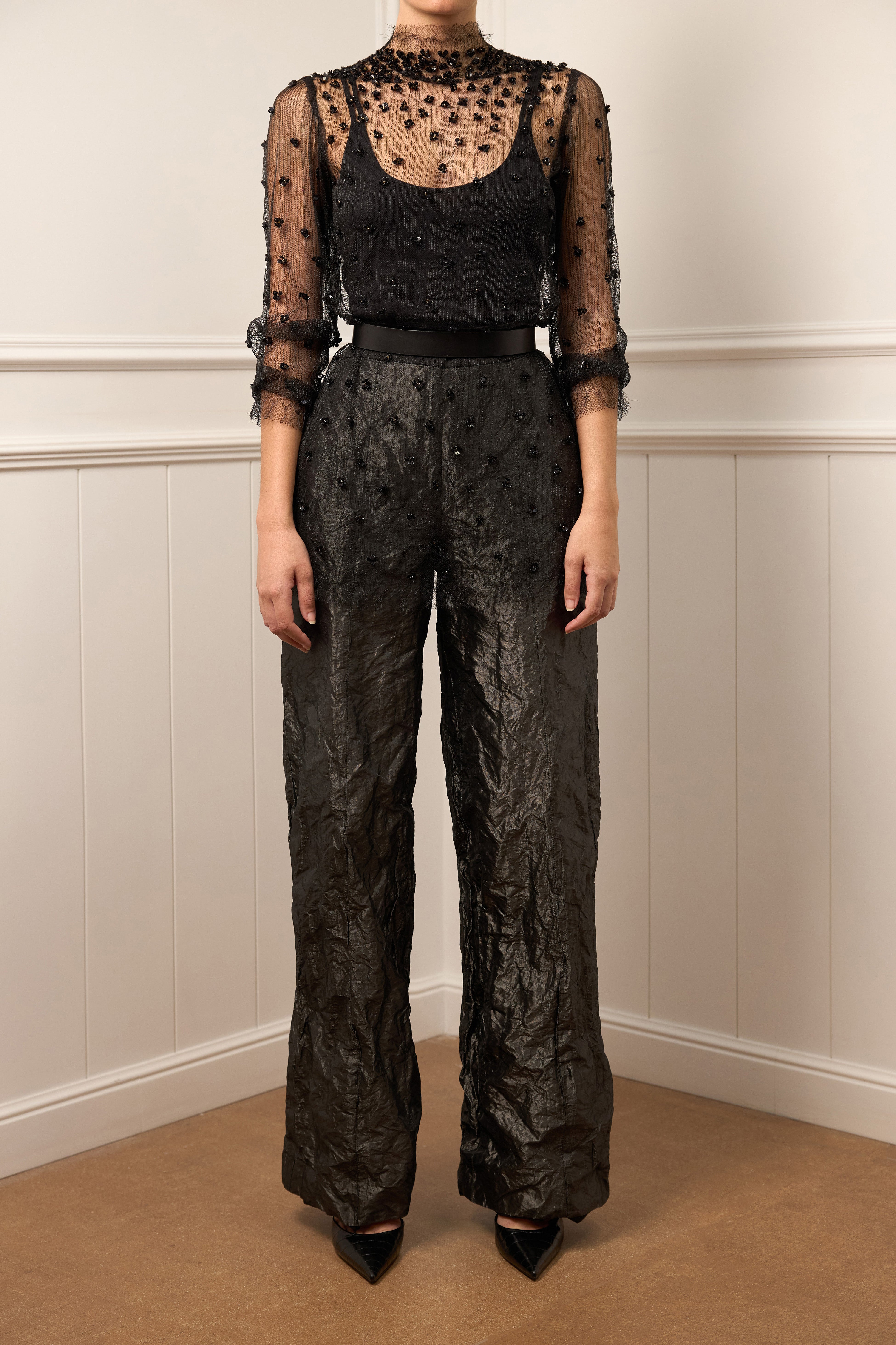 Embellished Lace Blouse