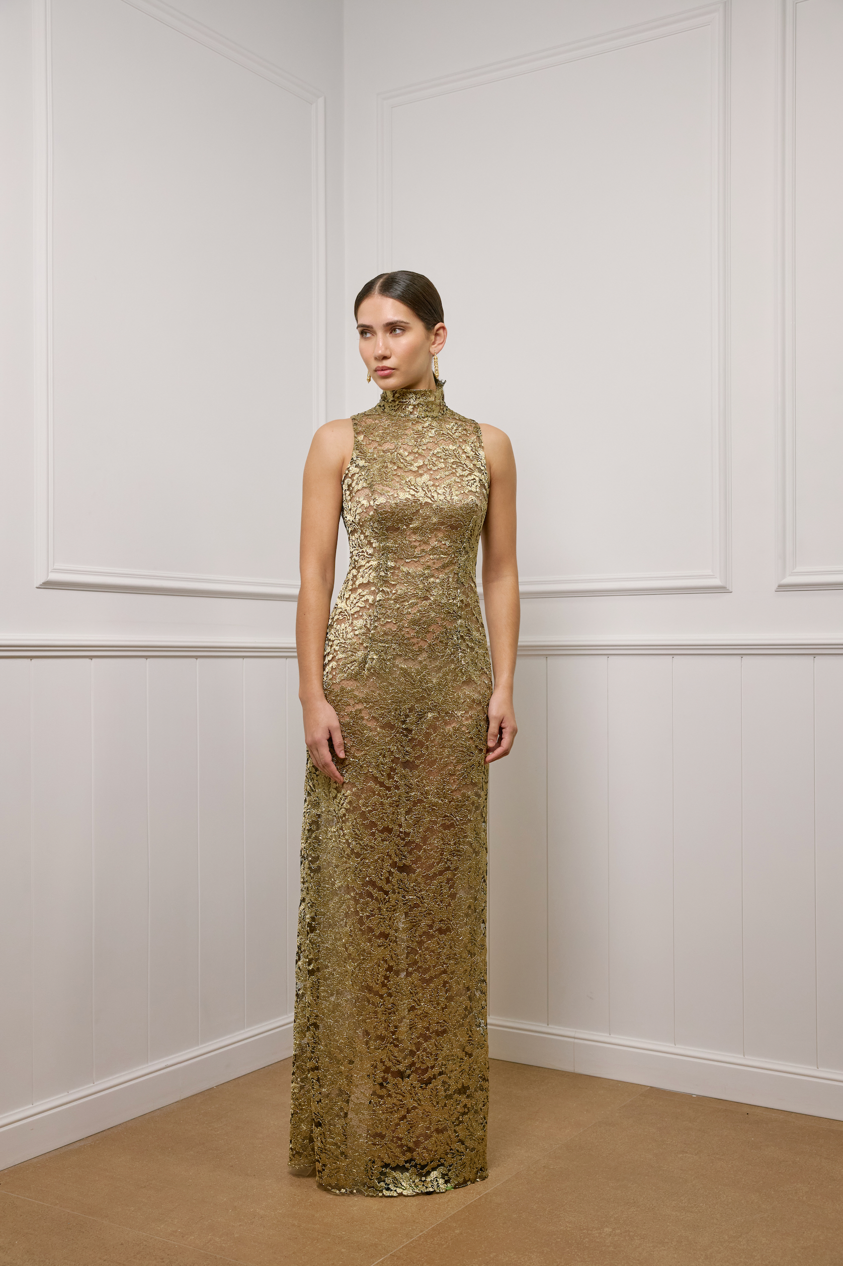 Metallic Lace Dress Metallic Lace Dress