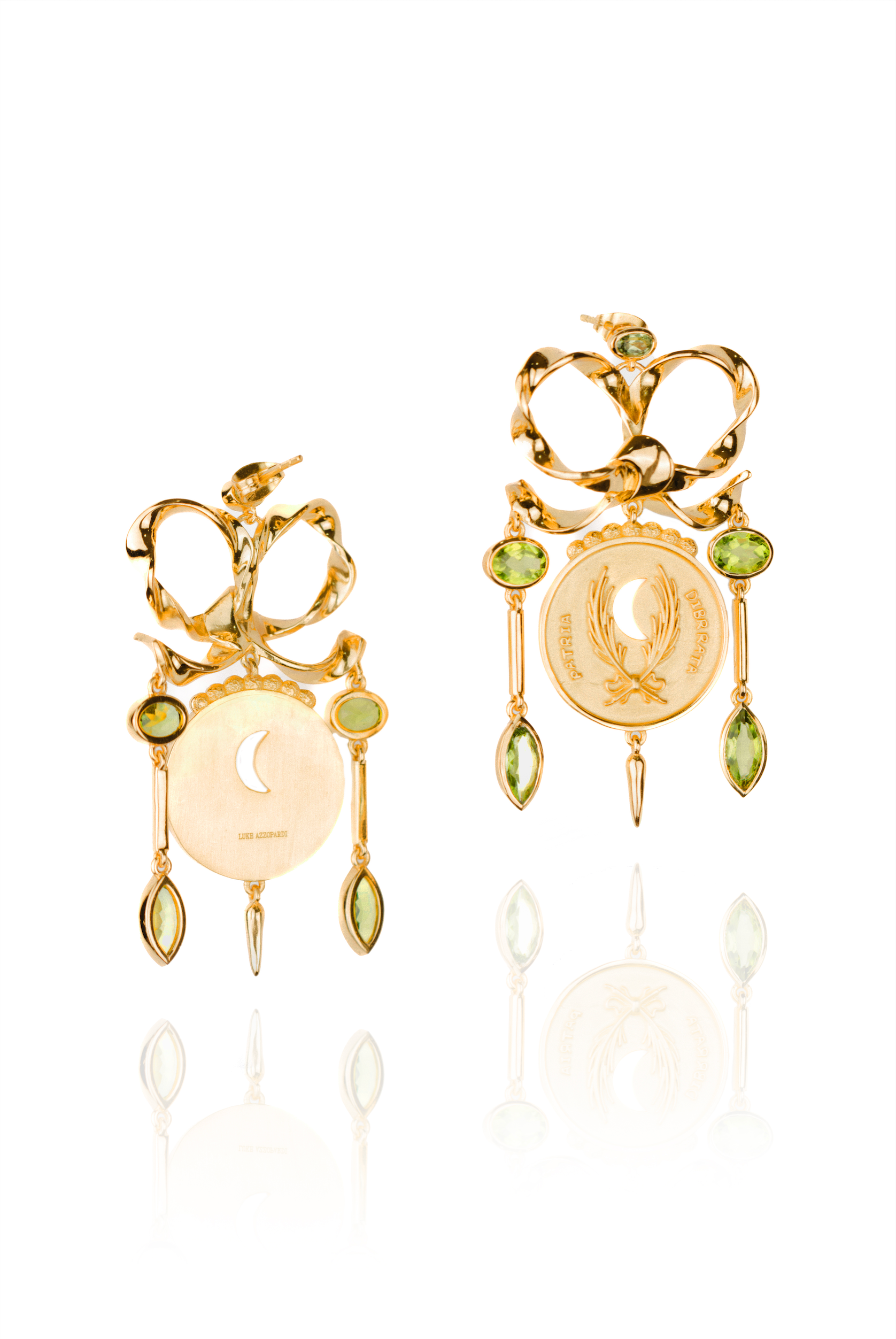 Crescent Coin Earrings