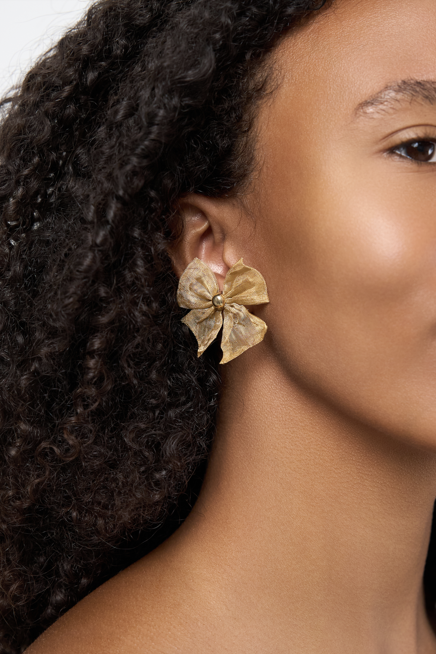 Gauze Bow Earrings