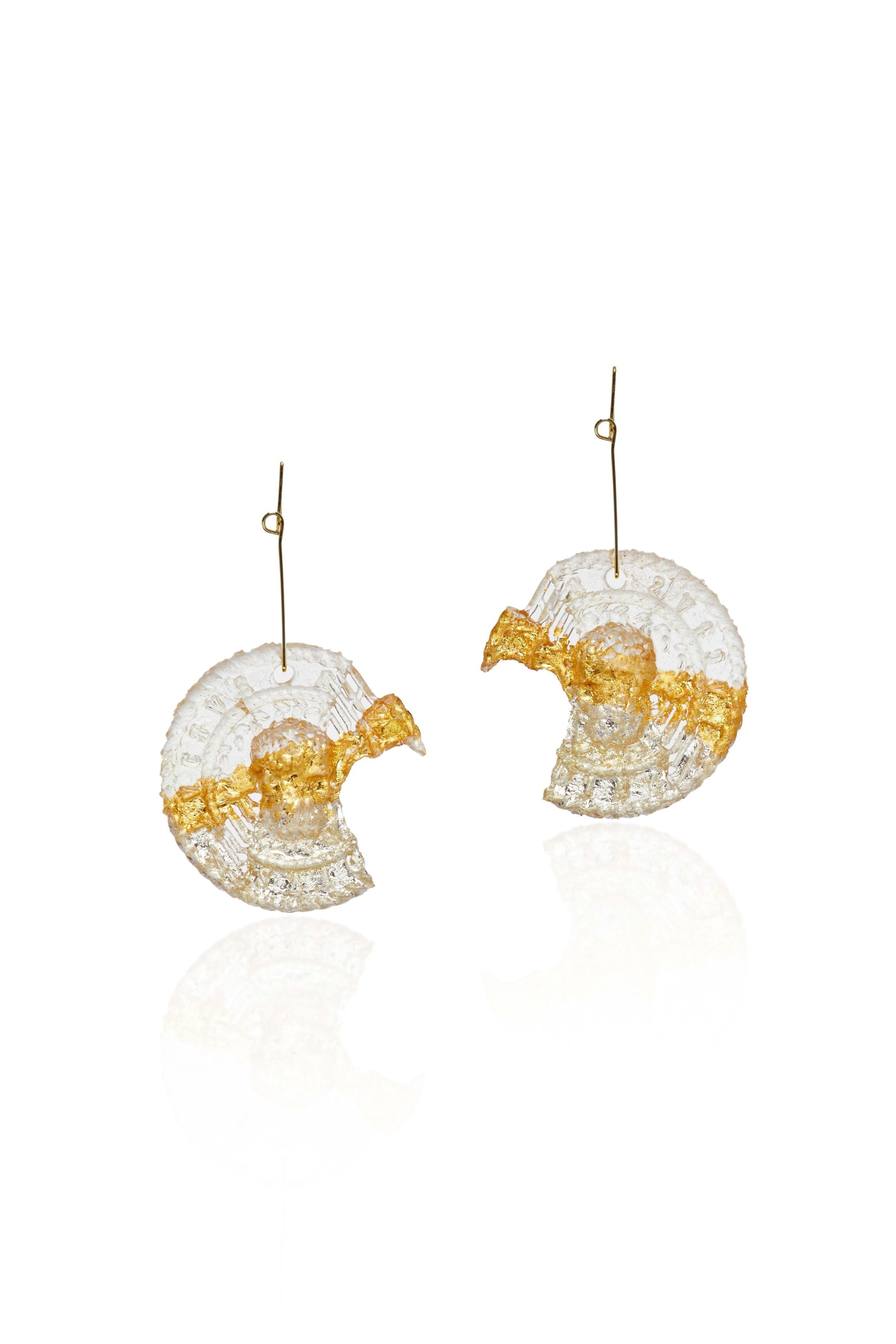 Fragment Ghost Medallion Earrings