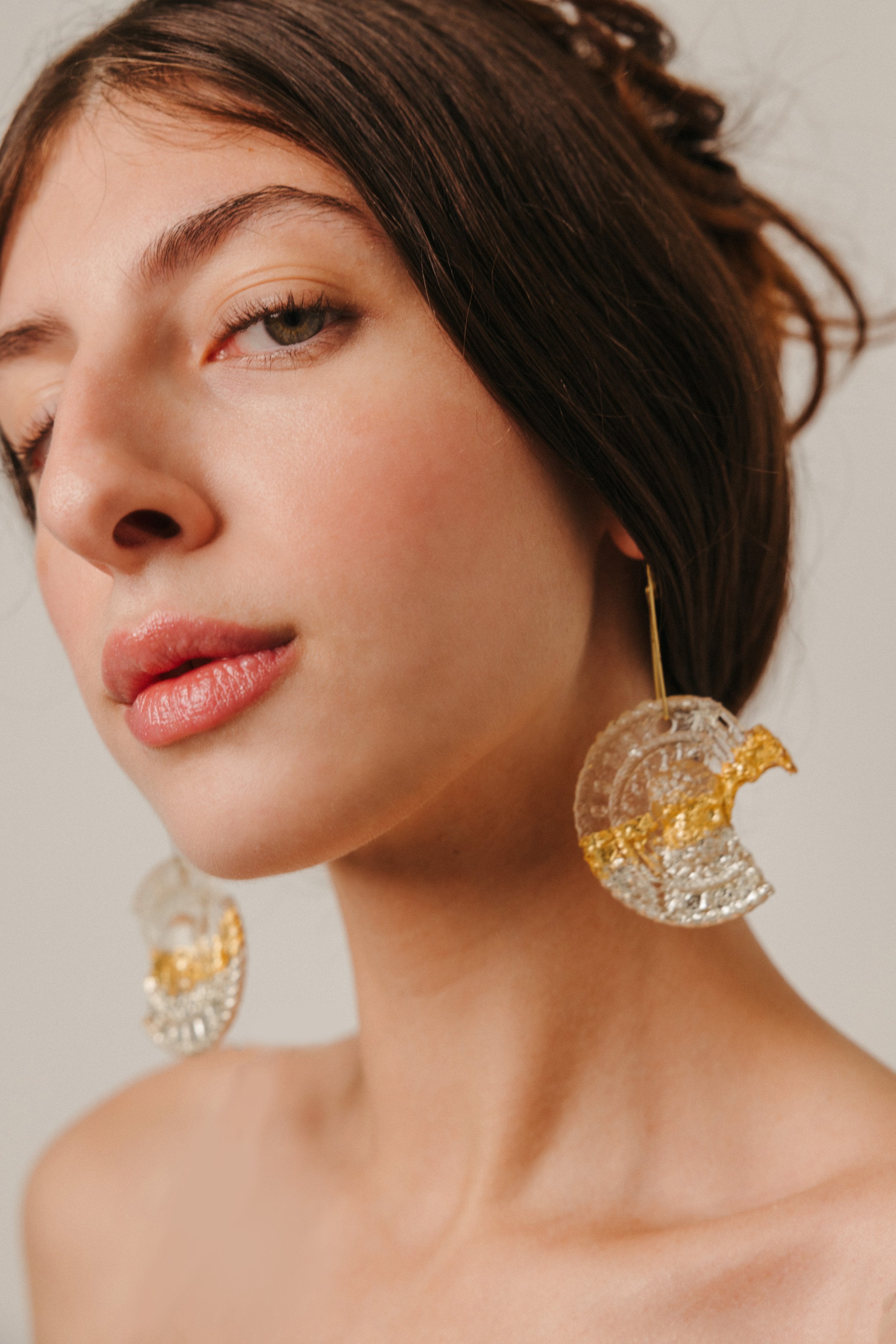 Fragment Ghost Medallion Earrings