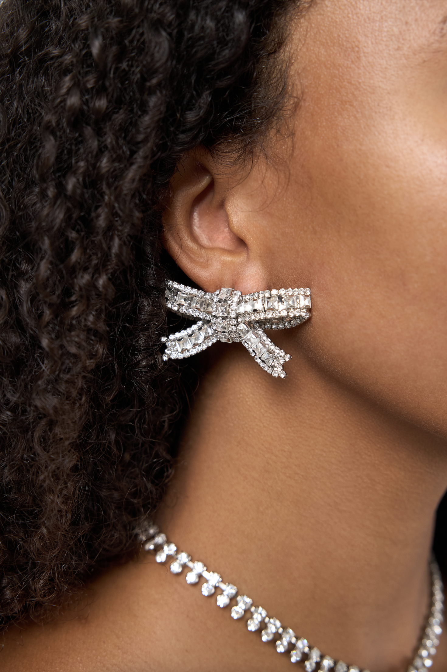 Crystal Bow Earrings