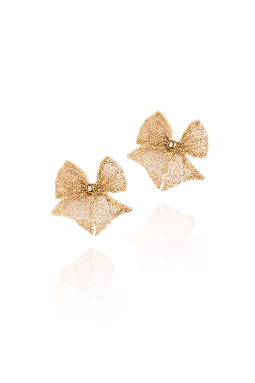 Gauze Bow Earrings