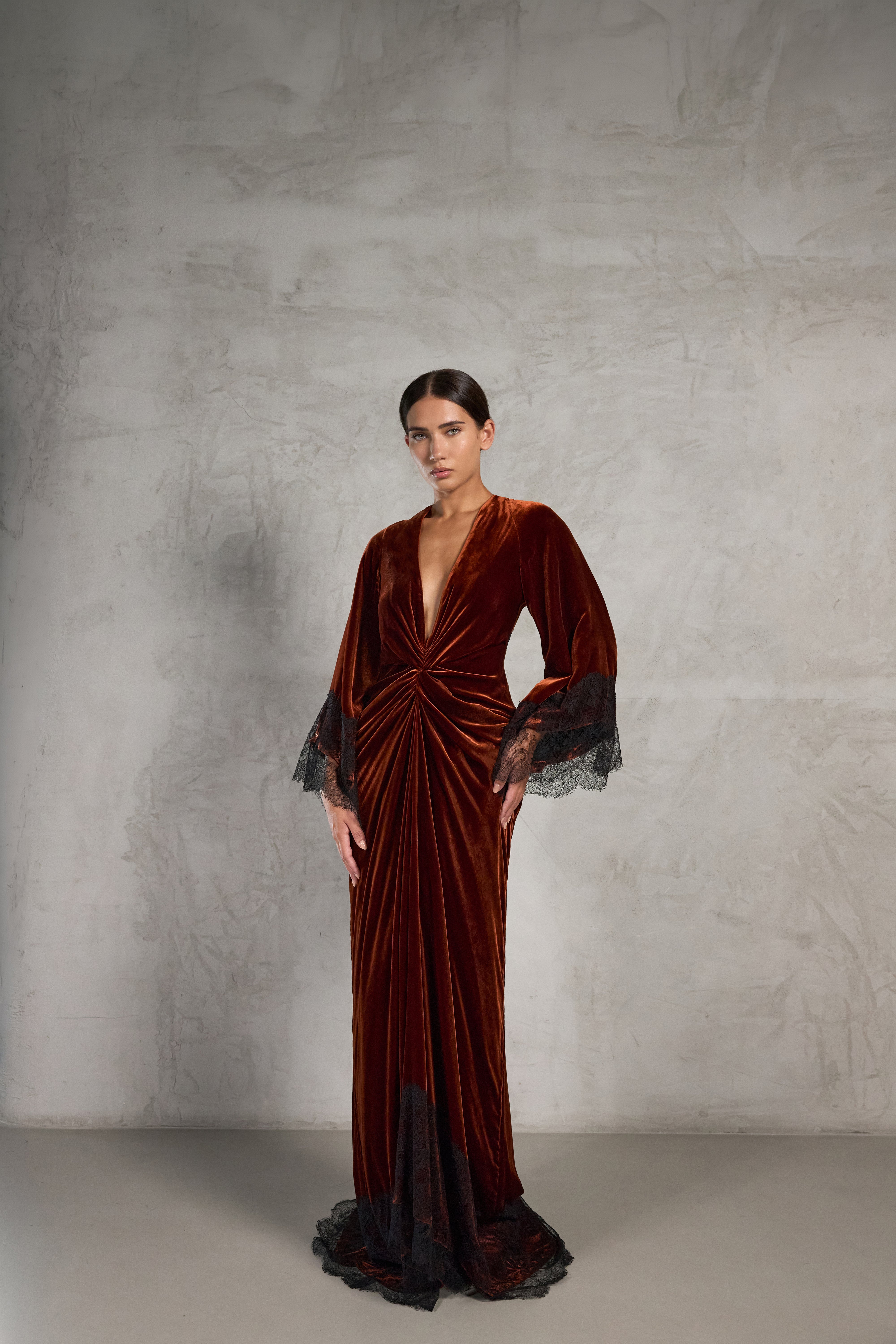 Rust Velvet Robe