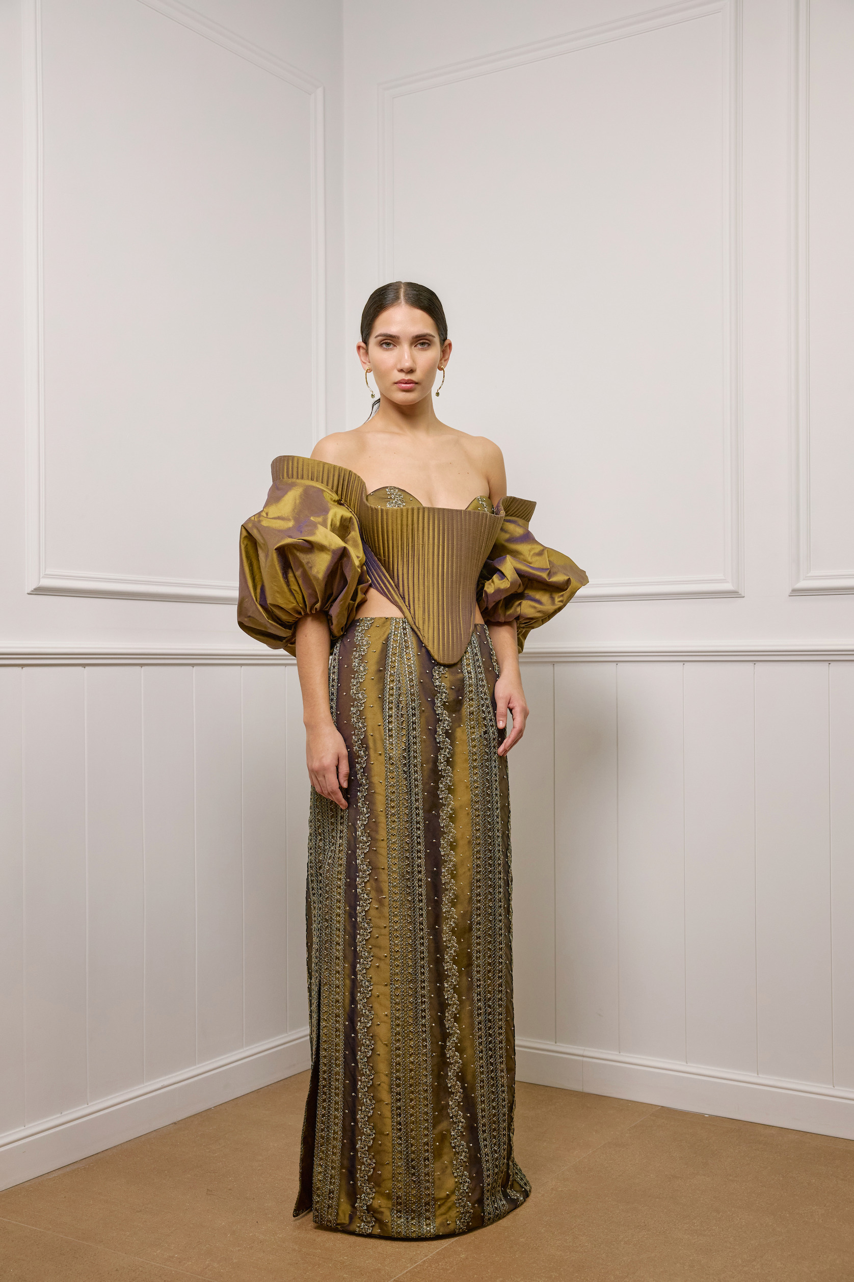 Corseted Ensemble in Bronze