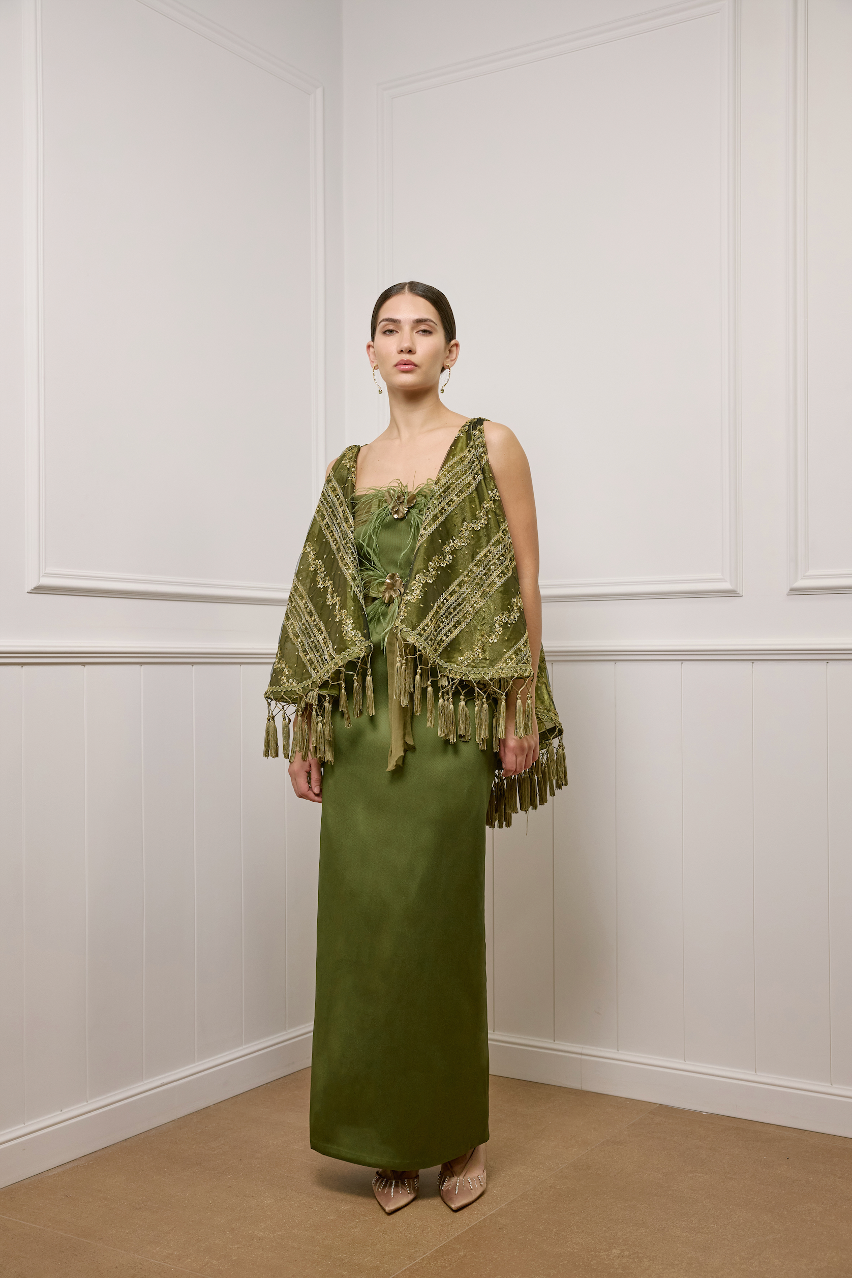 Moss Green Capelet